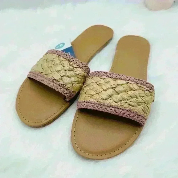 Women's Dez Woven Slide Sandals - Universal Thread, Rose Pink, size 9.5 - Picture 6 of 7